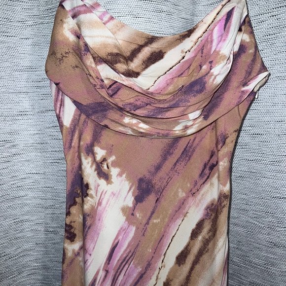 Purple Print Midi dress - Picture 4 of 5